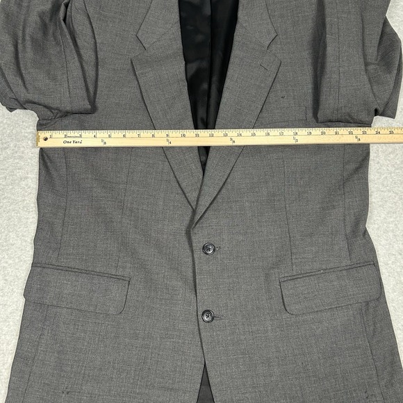Vintage Burberrys Men's Blazer Sport Coat Jacket 100% Wool Gray FLAWS SEE PICS - Picture 8 of 16